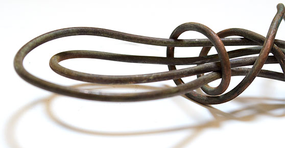 Copper Tubbing - Twisted copper metal object